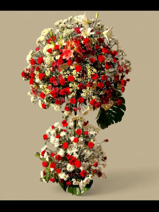 Everlasting Honor flower stand by RosaBella Flowers
