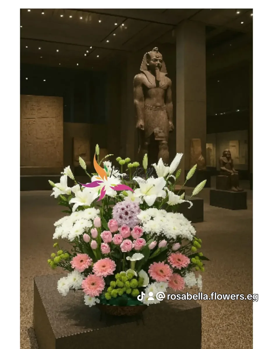 Harmony Tribute – White Lilies Arrangement Harmony Tribute white lilies arrangement – condolence flowers by RosaBella