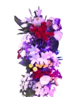 Majestic Bloom flower stand for opening by RosaBella Flowers