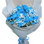 Sapphire Breeze blue flowers bouquet by RosaBella Flowers