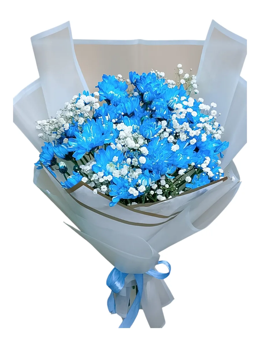 Sapphire Breeze – Blue Flowers Bouquet Sapphire Breeze blue flowers bouquet by RosaBella Flowers
